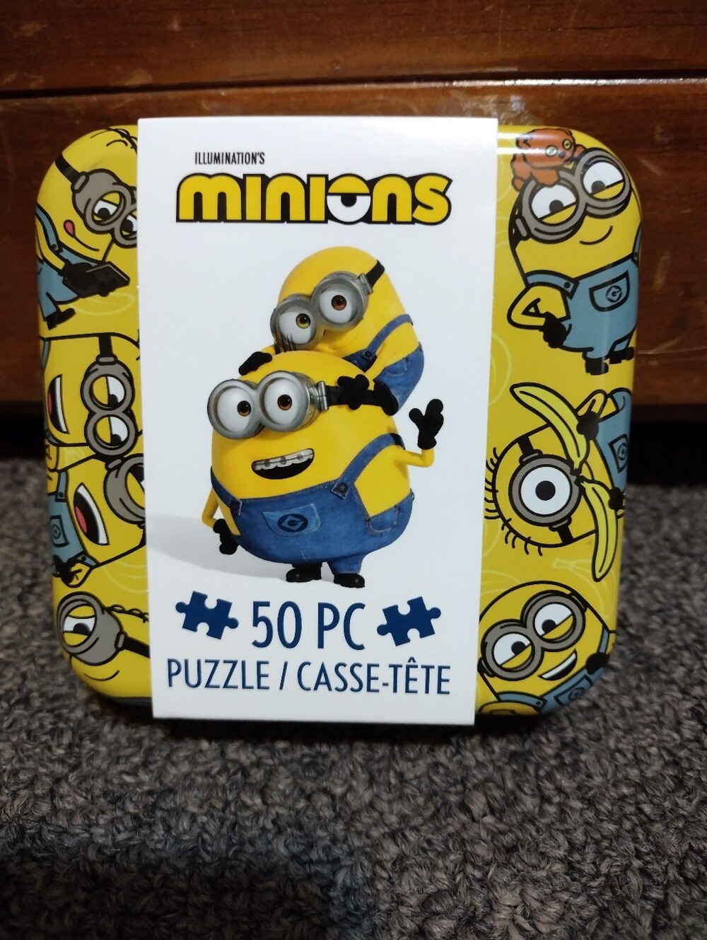 Minions Kids 50-Piece Puzzle With Tin Box
